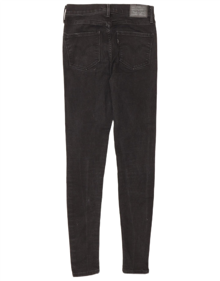 LEVI'S Jeans da donna 720 super skinny a vita alta W25 L30 cotone nero