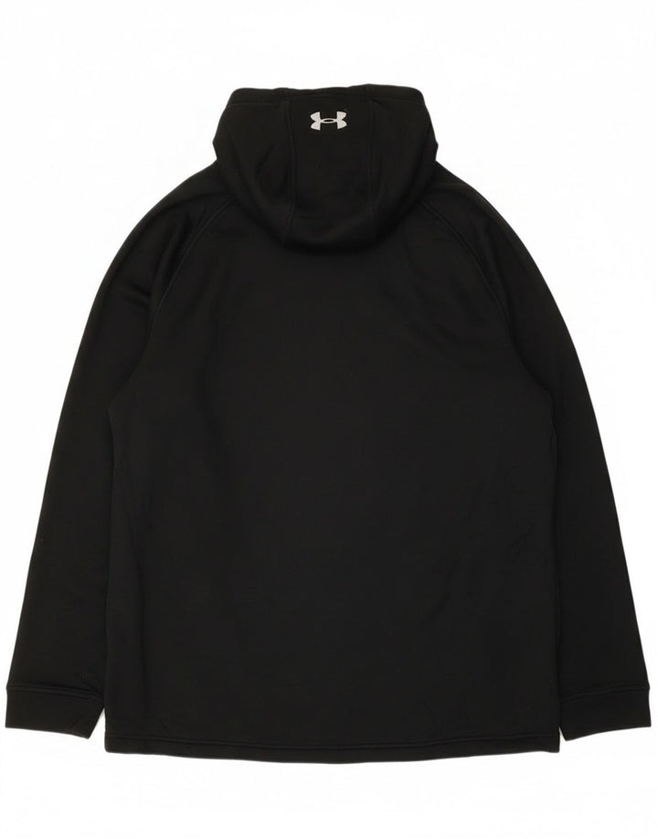 Felpa con cappuccio e zip da uomo Under Armour XL poliestere nero
