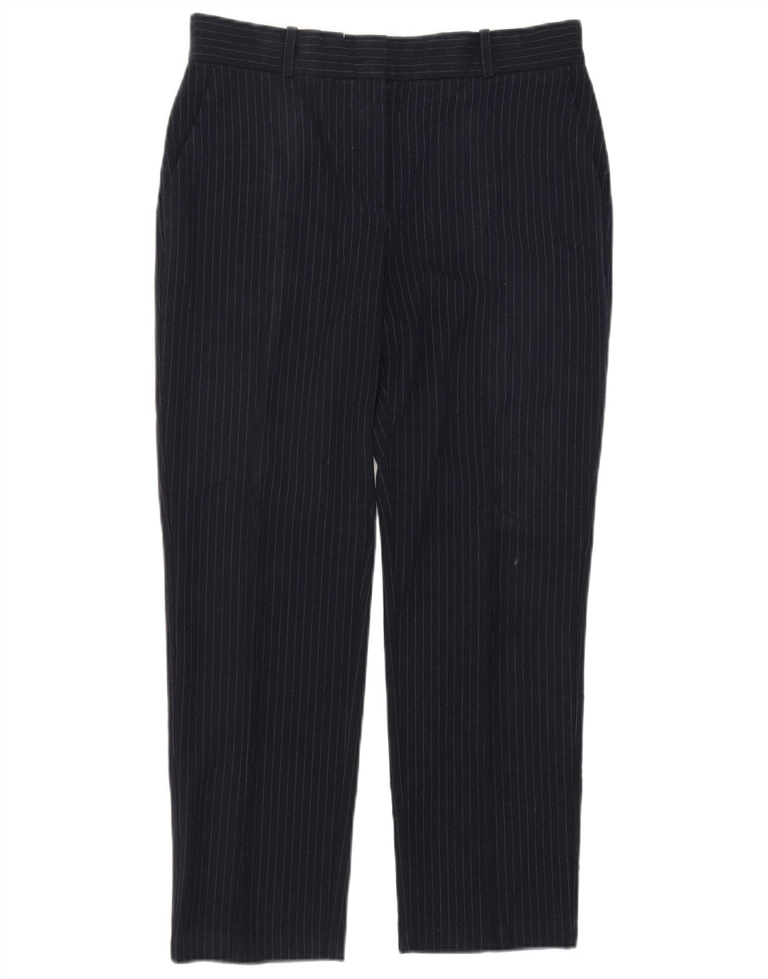 Pantaloni da abito da donna Marks & Spencer UK 12 Medium W32 L27 Blu Navy
