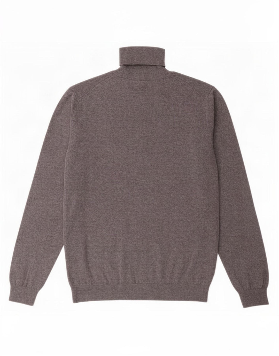 Massimo Dutti Maglione da uomo con collo alto e maglione grande in cotone grigio