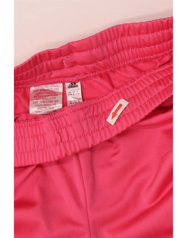 Pantaloni Tuta Bambina Adidas 14-15 Anni Poliestere Rosa