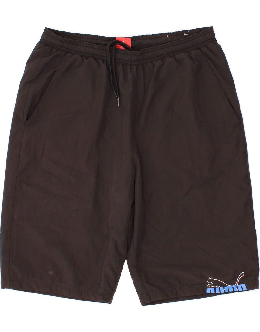 PUMA Mens Sport Shorts Medium  Black Polyester Vintage Puma and Second-Hand Puma from Messina Hembry 