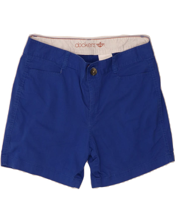 DOCKERS Womens Casual Shorts US 10 Large W32  Blue Cotton