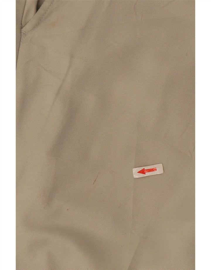 Pantaloni chino dritti da uomo Izod W36 L32 poliestere bianco sporco