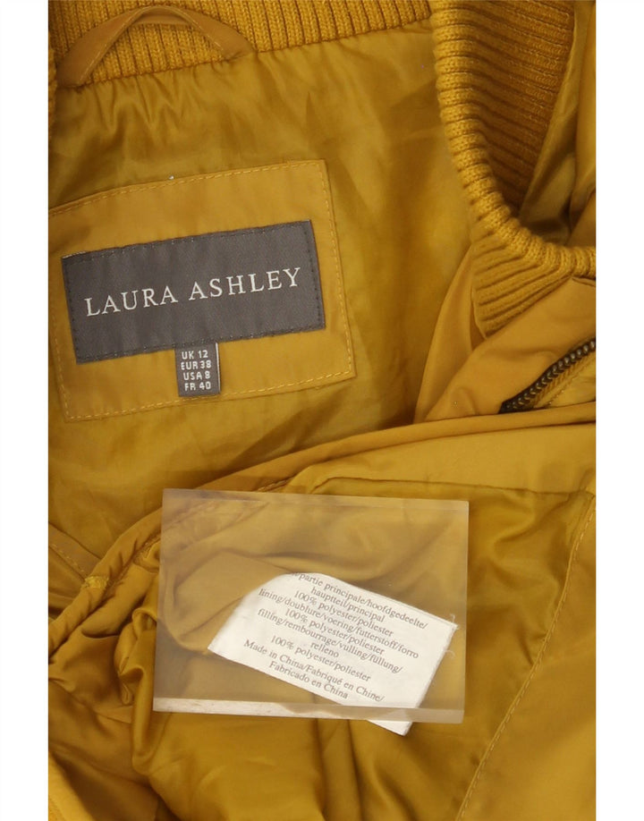 Giacca imbottita da donna LAURA ASHLEY UK 12 Poliestere giallo medio