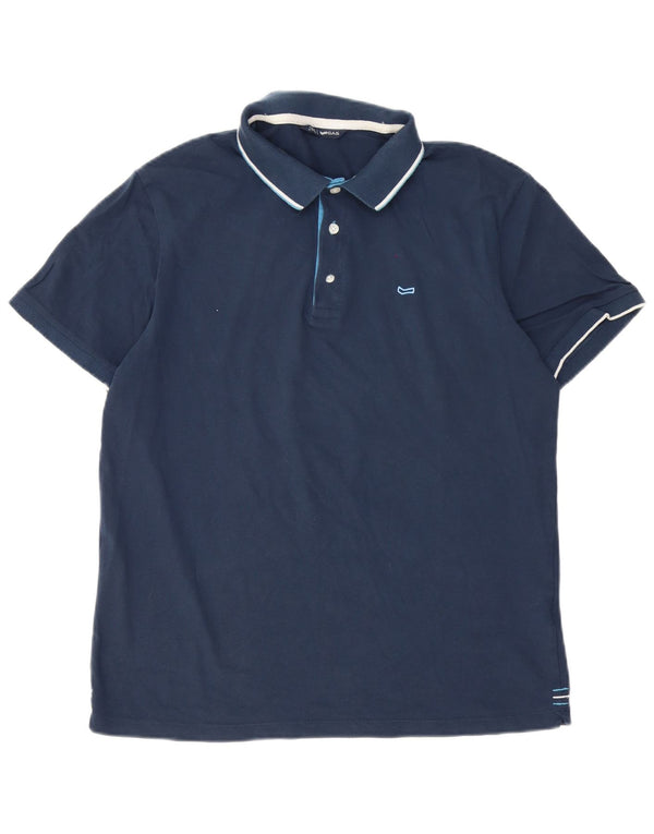 Polo da uomo Gas XL in cotone blu navy