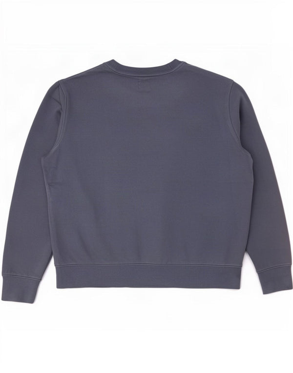 Felpa oversize da donna Marks & Spencer UK 16 grande cotone blu