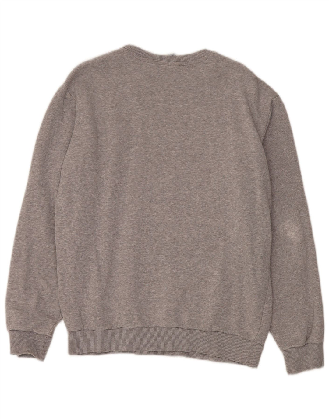Felpa grafica da uomo Reebok in cotone grigio medio