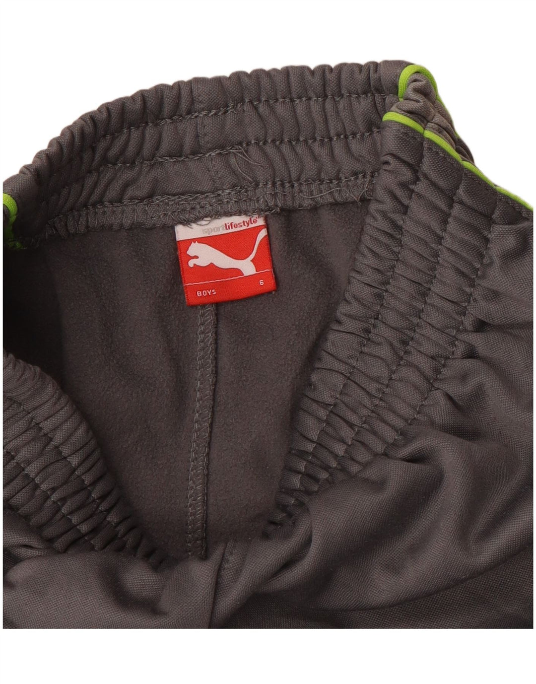 Pantaloni della tuta da ragazzo Puma 5-6 anni mimetici grigi