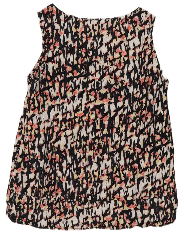 Marks & Spencer Camicetta da donna con motivo astratto Top UK 10 Small Multicolore