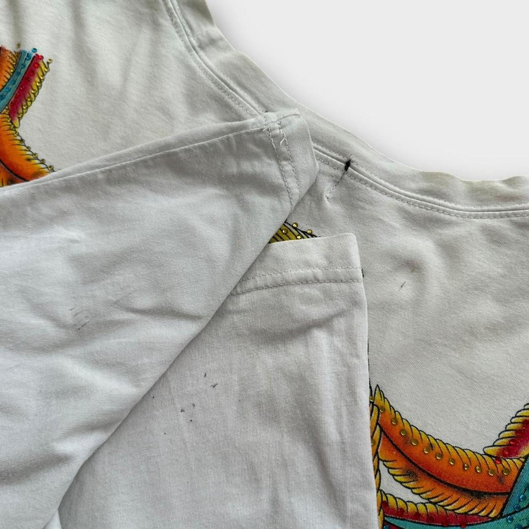 T-shirt a maniche lunghe Christian Audigier Ed Hardy - media (calza come una XL)