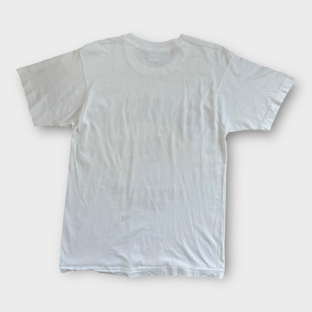 T-shirt grafica vintage da basket del Kansas - grande