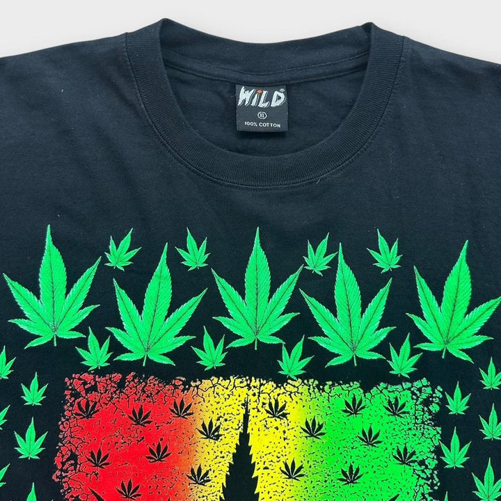 T-shirt con grafica Weed - XL