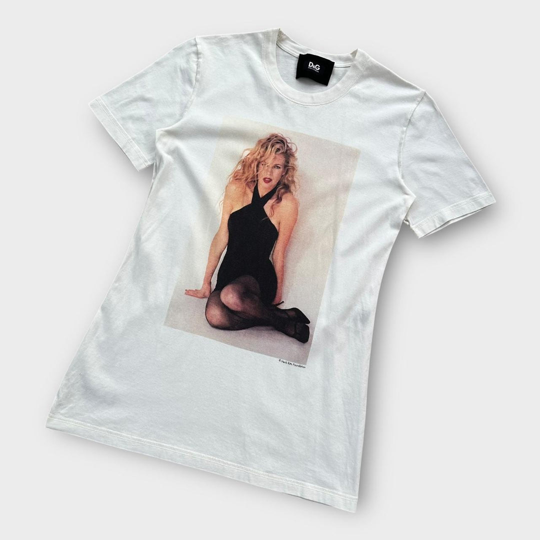T-shirt grafica vintage D&G Kim Basinger - taglia grande da donna
