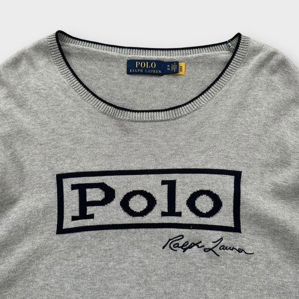 Maglione lavorato a maglia Ralph Lauren spellout - XL
