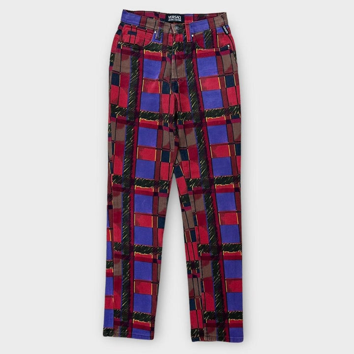 Pantaloni vintage con fantasia jeans Versace - vita 27 pollici