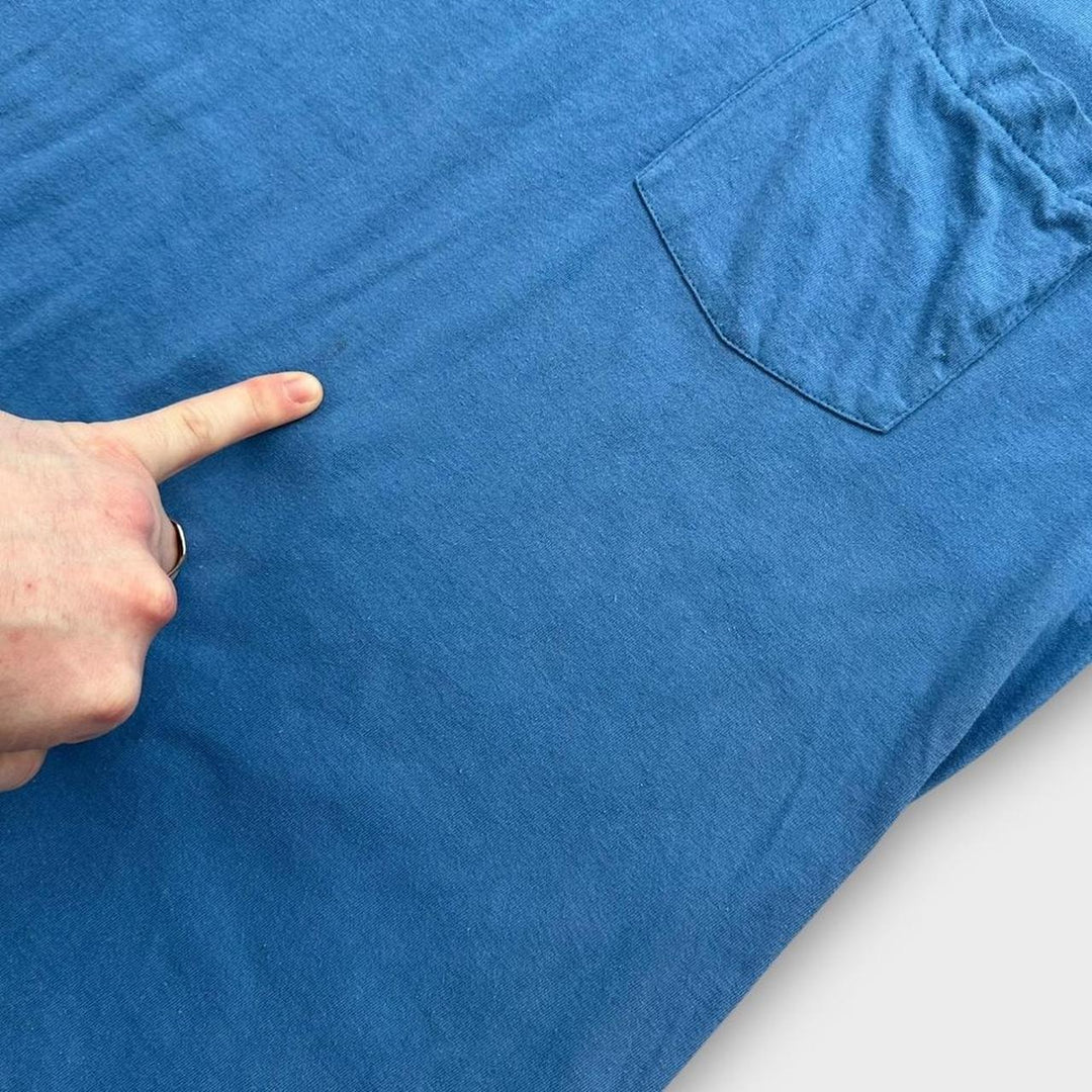 T-shirt con tasca vuota a punto singolo - XL (vestita come una taglia large)