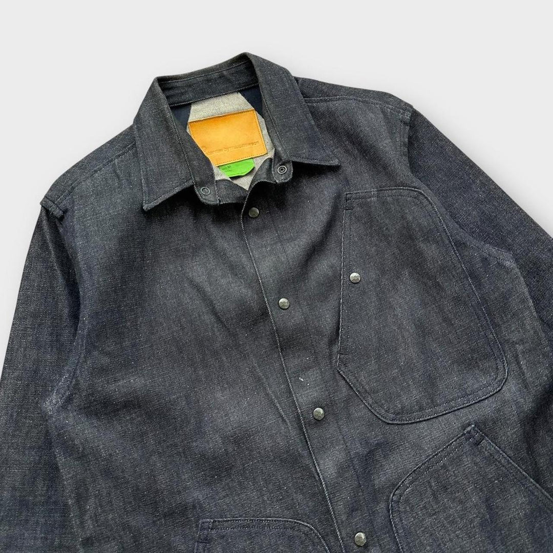 Giacca chore in denim grezzo G-star - media (vestita come una piccola)