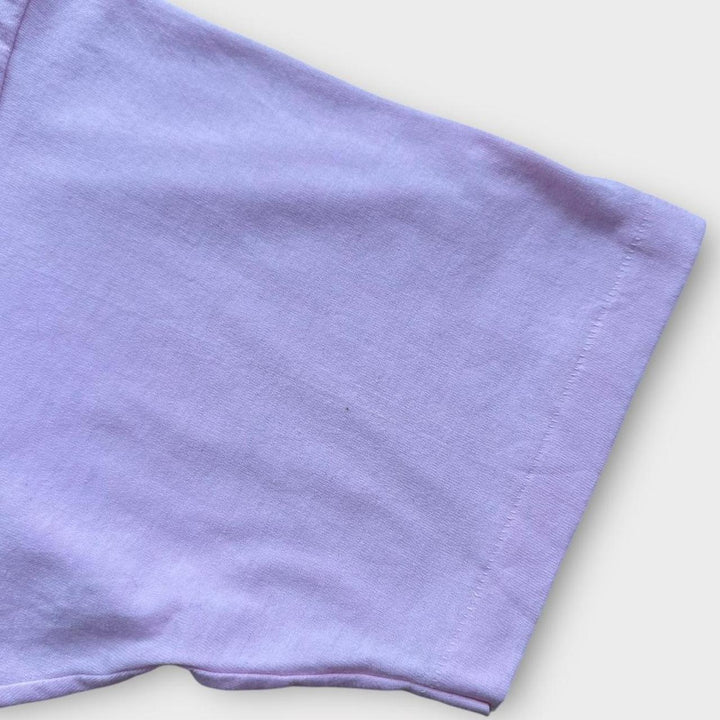 T-shirt bianca vintage a punto singolo - XL