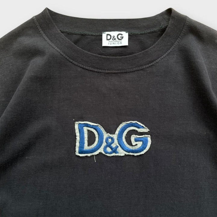 T-shirt a maniche lunghe di D&G - junior XL (taglia grande da donna)