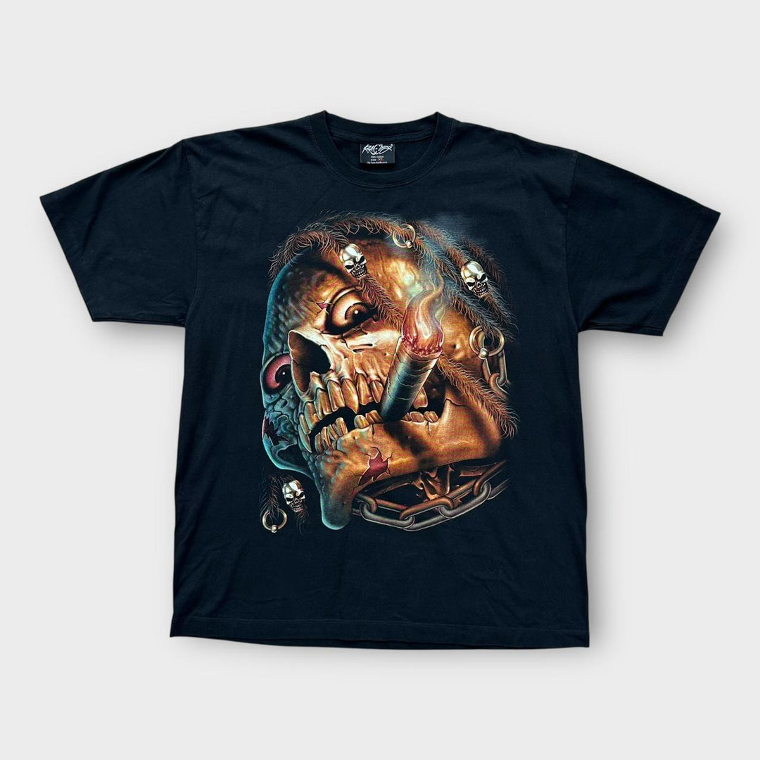 T-shirt grafica con teschio - XL