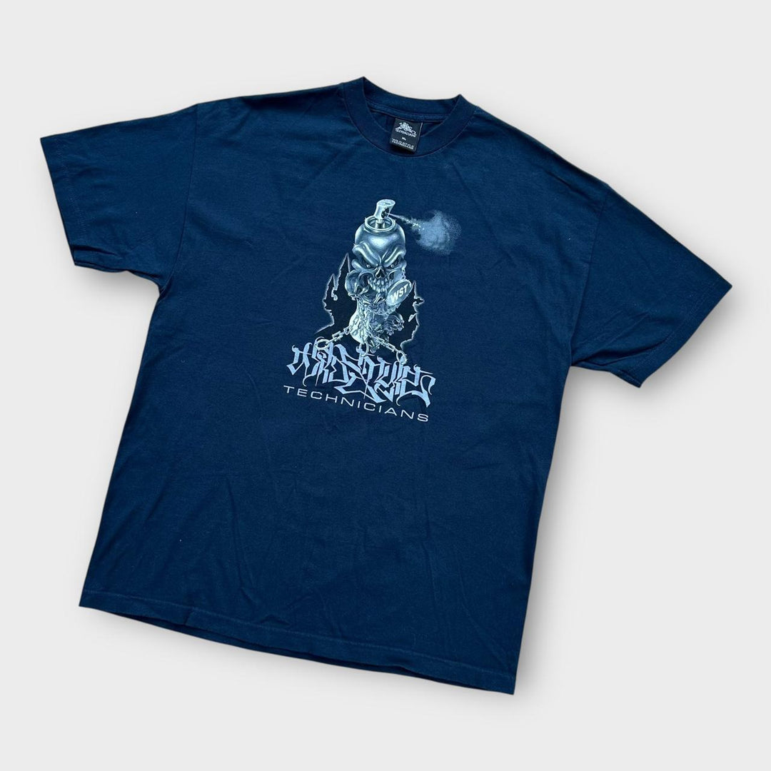 T-shirt grafica Hip-Hop Technicians stile selvaggio - XL