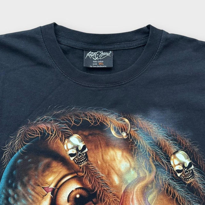 T-shirt grafica con teschio - XL