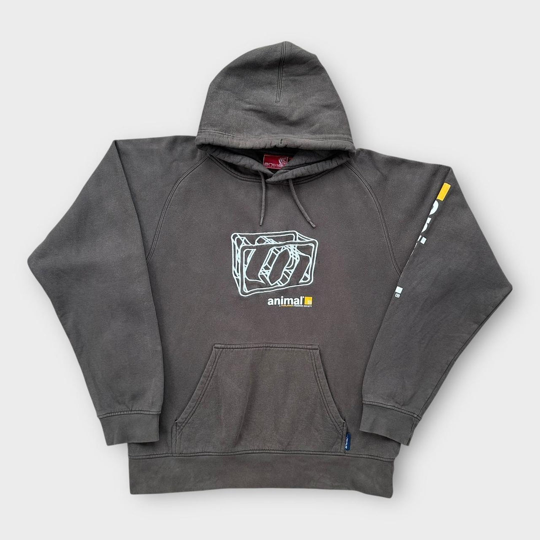 Felpa con cappuccio animalier - media