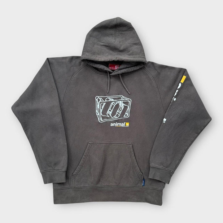 Felpa con cappuccio animalier - media