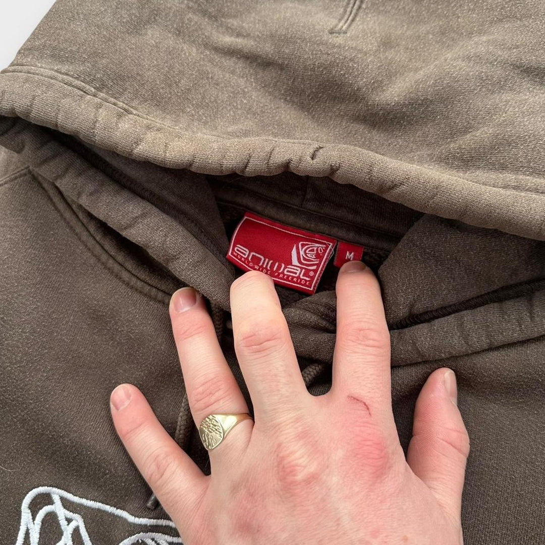 Felpa con cappuccio animalier - media