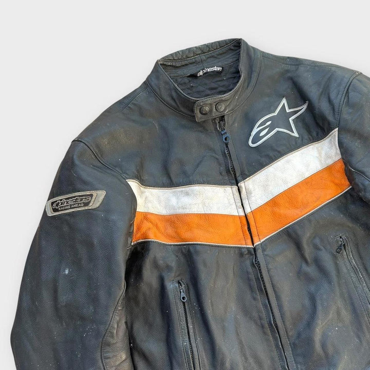 Giacca biker in pelle Alpinestars - media (controllare misure)
