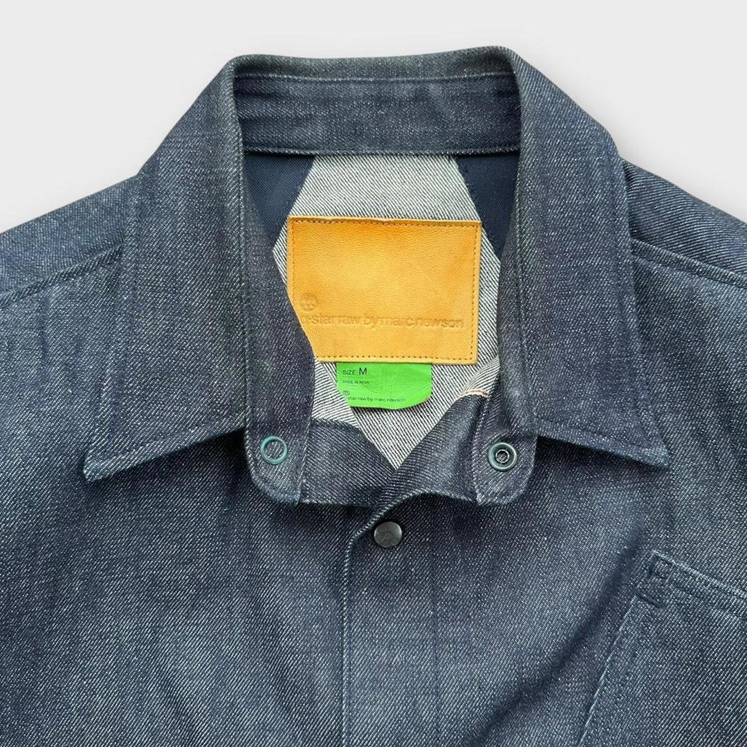 Giacca chore in denim grezzo G-star - media (vestita come una piccola)