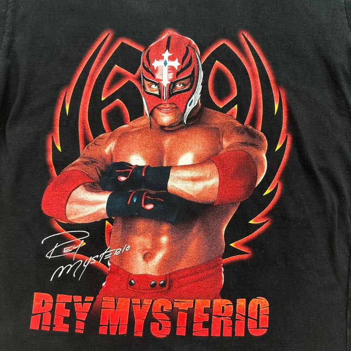T-shirt vintage Rey Mysterio - taglia grande da donna