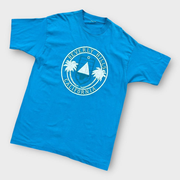 T-shirt grafica vintage a punto singolo - XL