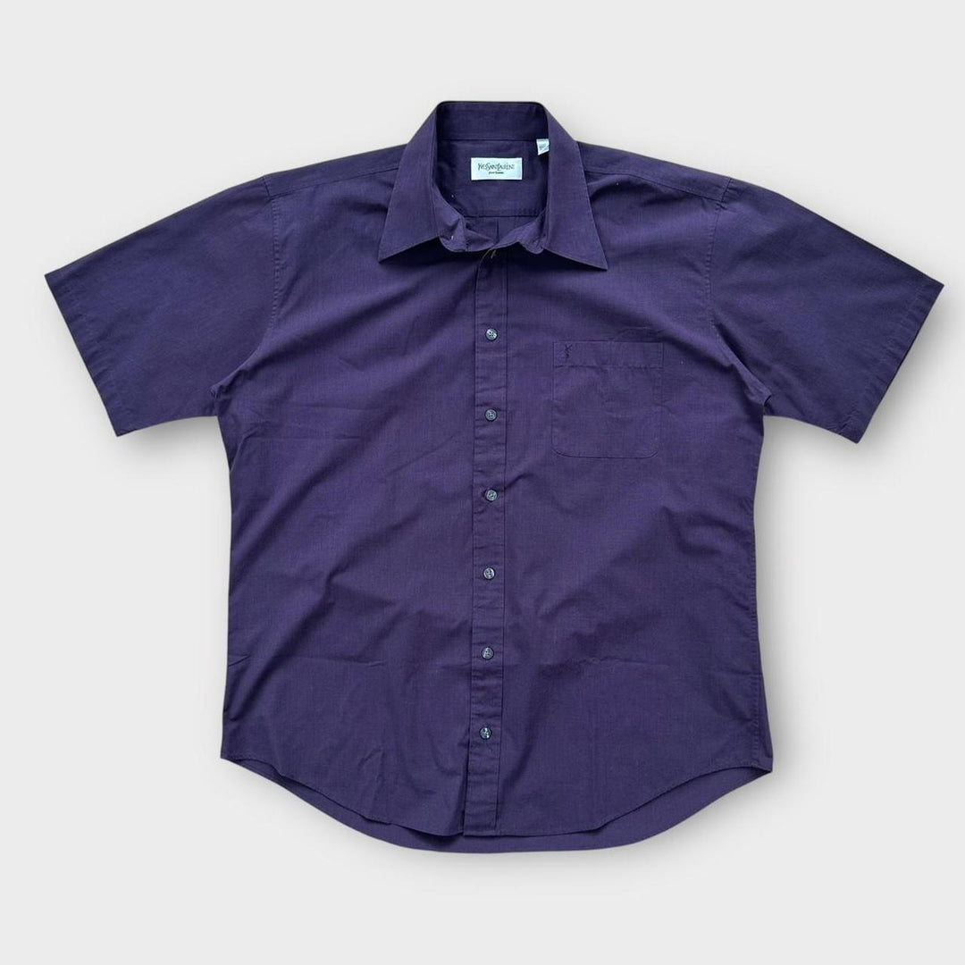 Camicia vintage YSL a maniche corte - grande