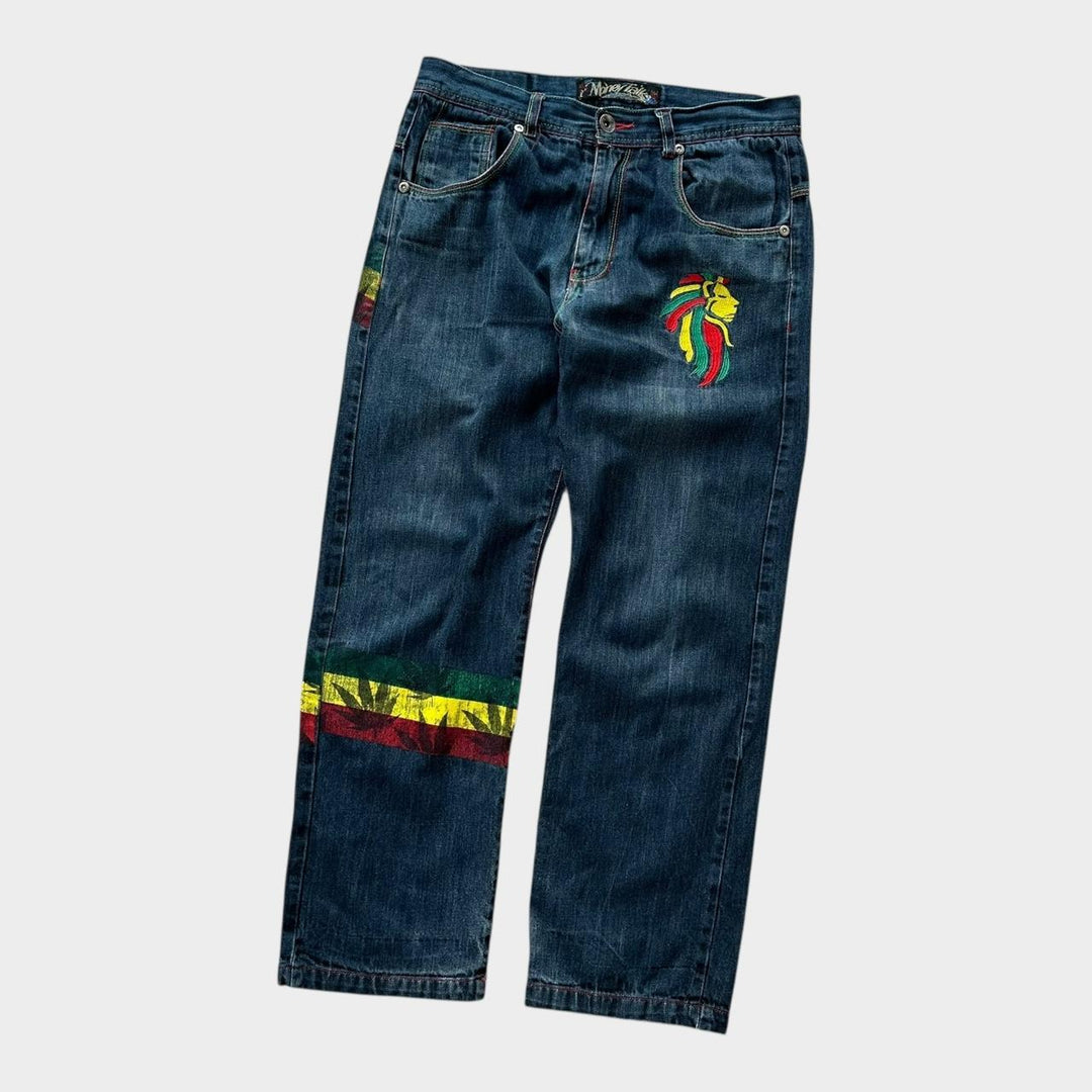 Jeans larghi hip-hop Rasta - 34 vita