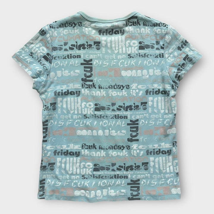 T-shirt vintage Y2K FCUK: taglia grande da donna