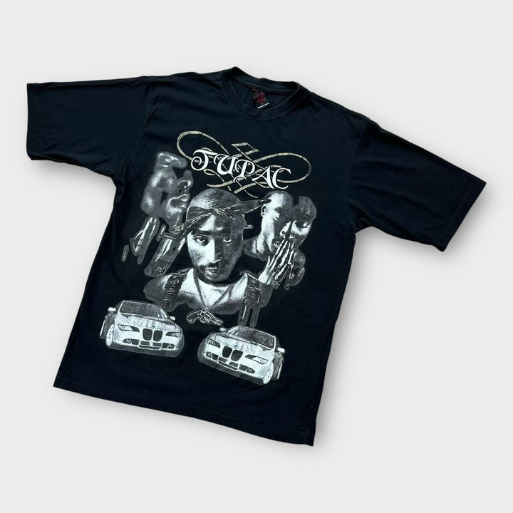 T-shirt grafica Y2K Tupac - grande (si adatta come una lunga XL)