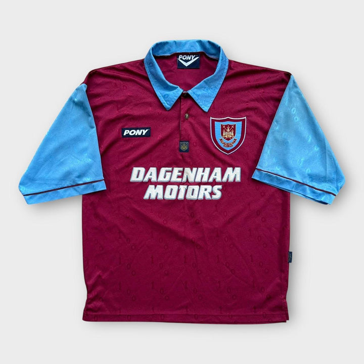 Maglia da calcio vintage del West Ham - grande (larga)