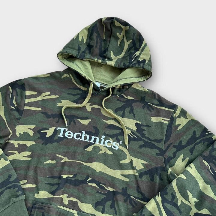 Felpa con cappuccio DJ vintage Technics - grande