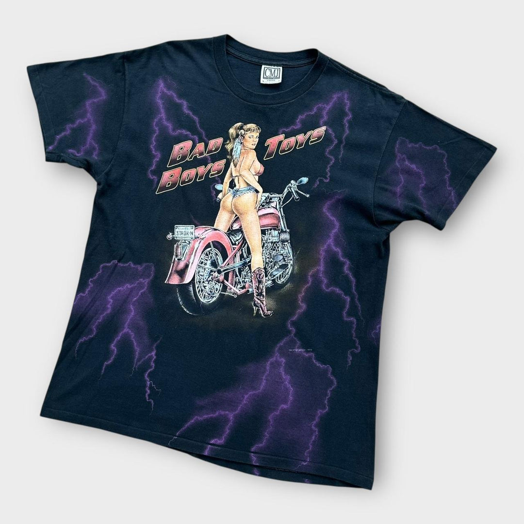 T-shirt con grafica Harley a punto singolo - grande