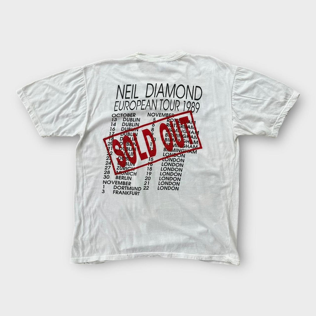 Camicia da concerto vintage Neil Diamond del 1989 - XL
