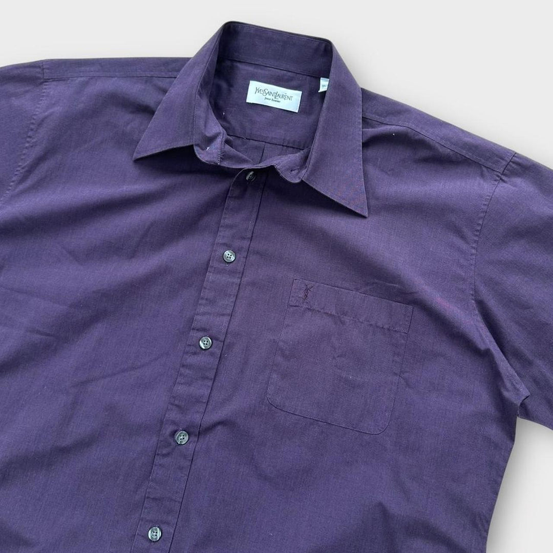Camicia vintage YSL a maniche corte - grande