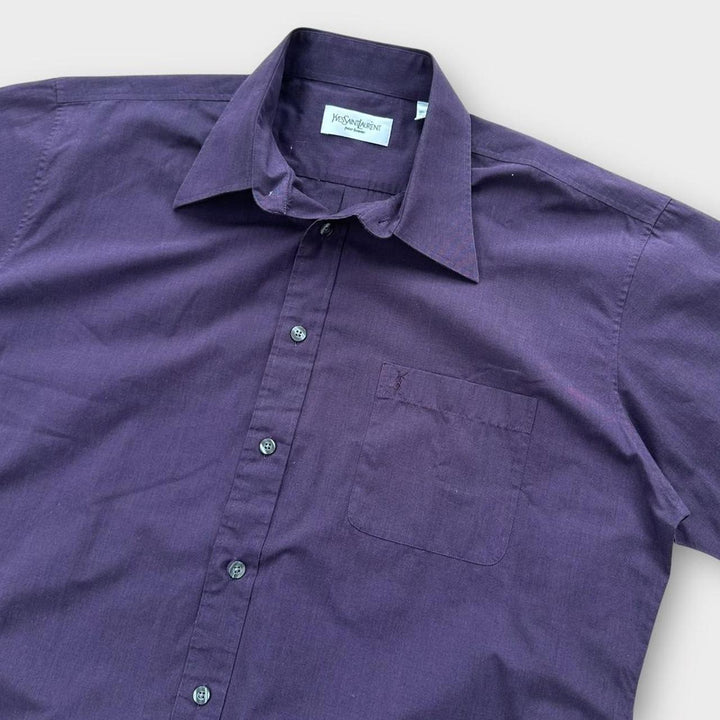 Camicia vintage YSL a maniche corte - grande