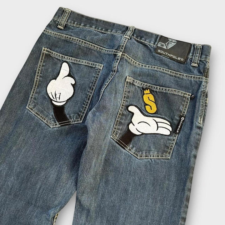 Jeans larghi hip hop Southpole - 34 pollici