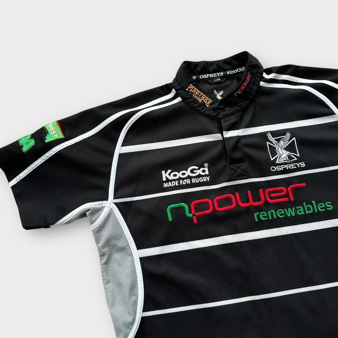 Maglia da rugby vintage Ospreys - XL