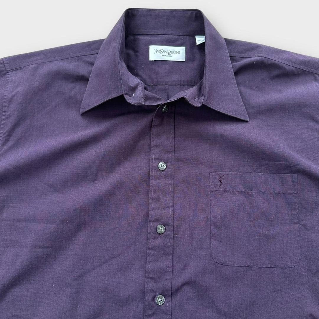 Camicia vintage YSL a maniche corte - grande