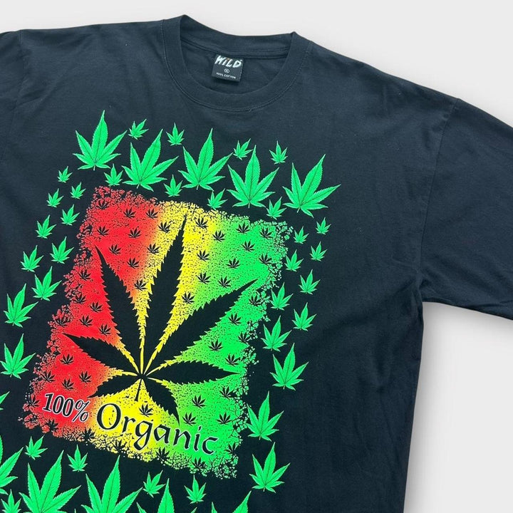 T-shirt con grafica Weed - XL