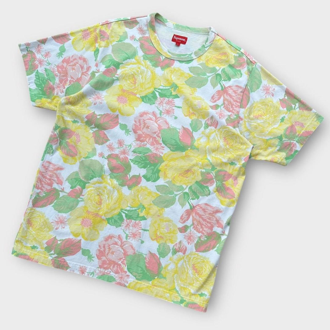 T-shirt con grafica Supreme Flowers - grande