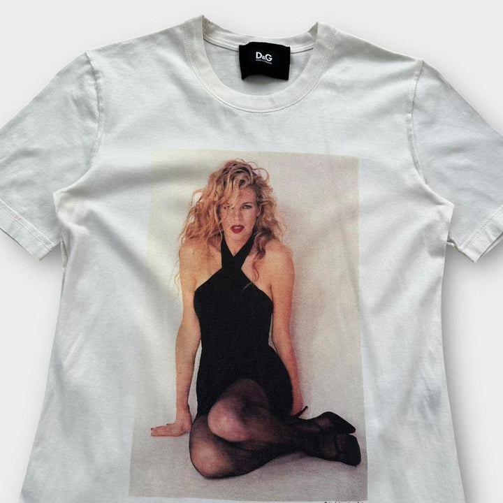 T-shirt grafica vintage D&G Kim Basinger - taglia grande da donna